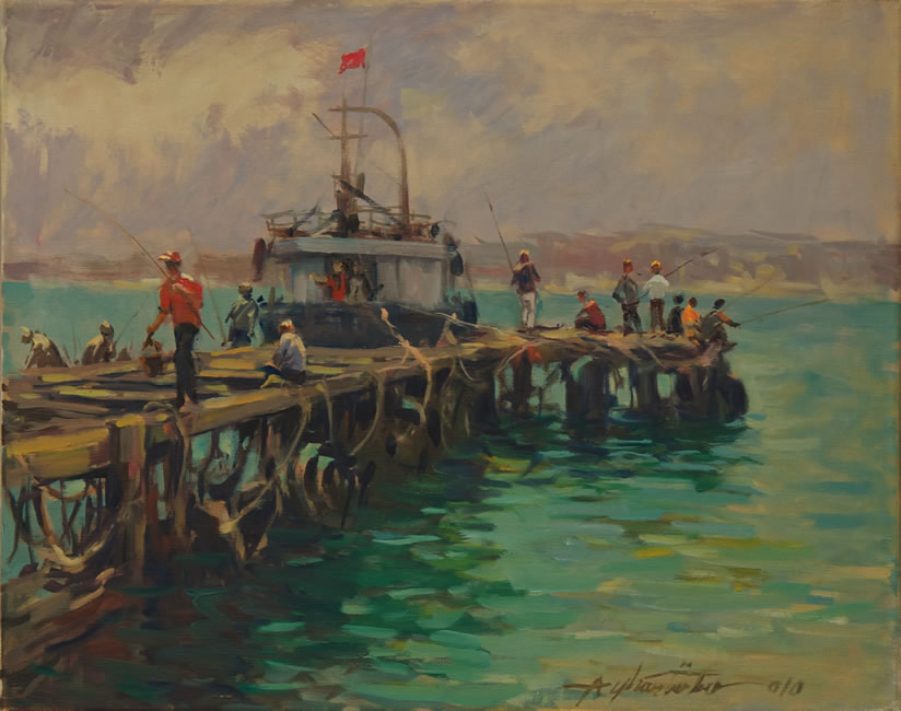 Ayhan Türker – İskelede Balık Tutanlar