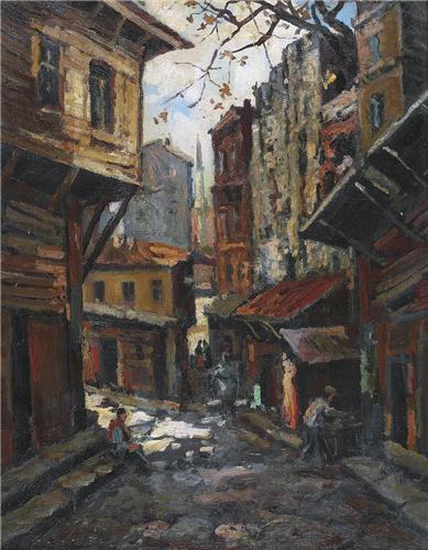 İbrahim Safi – Galata’da Bir Sokak