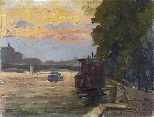 Ali Sami Boyar – Paris Seine Nehri Üzerindeki Pont Neufe Köprüsü